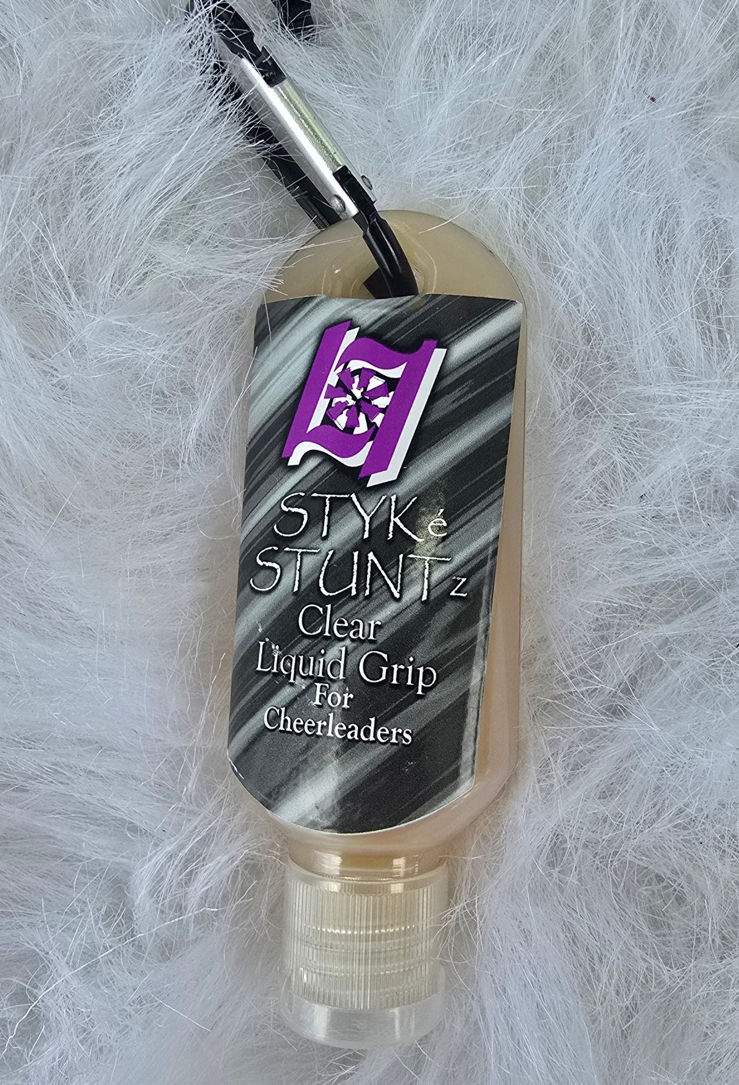 STYKe STUNTz 50mL Stealth/Clear Liquid Grip with carabiner.