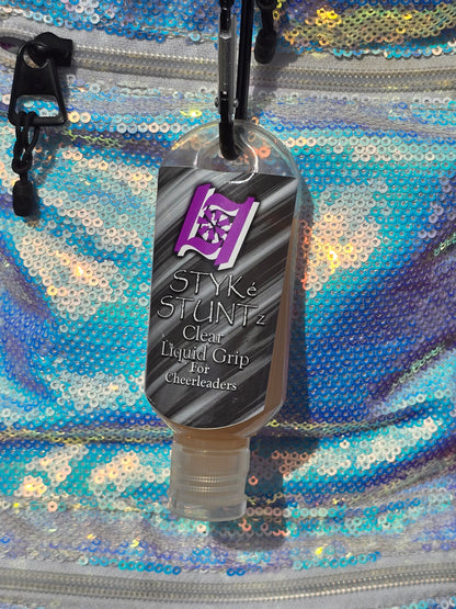 STYKe STUNTz 50mL Stealth/Clear Liquid Grip with carabiner.