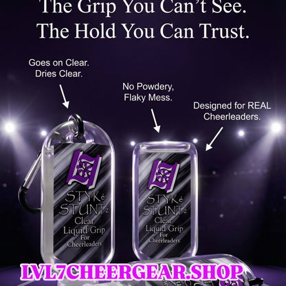 STYKe STUNTz 50mL Stealth/Clear Liquid Grip with carabiner.